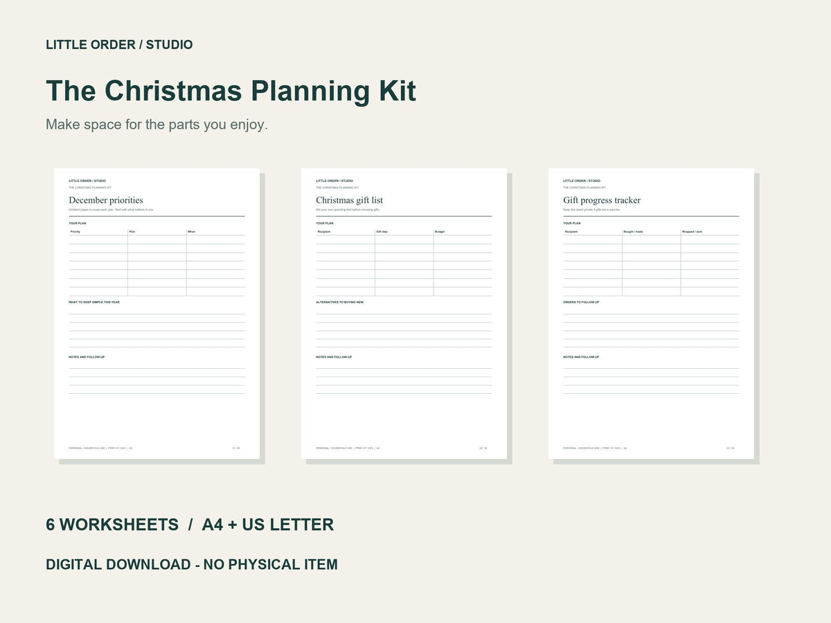 The Christmas Planning Kit preview