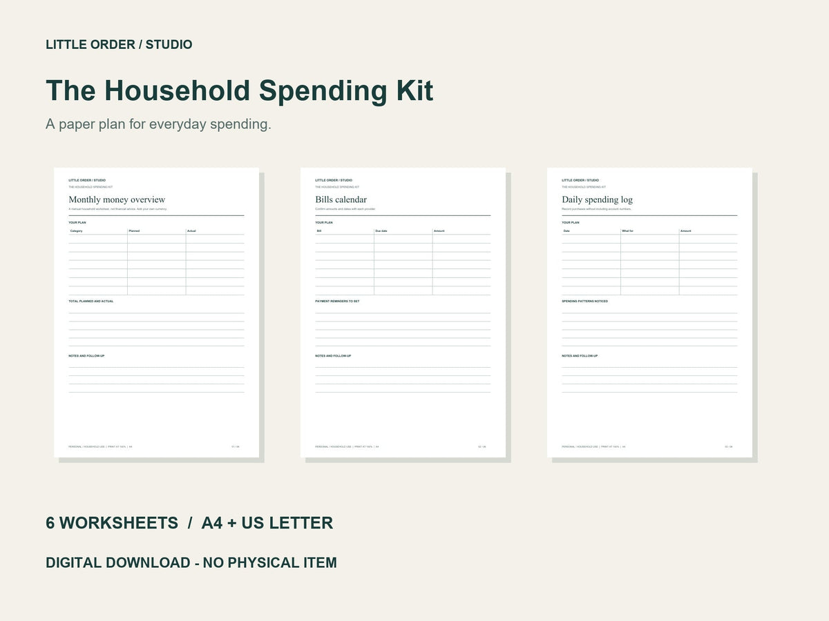The Household Spending Kit preview