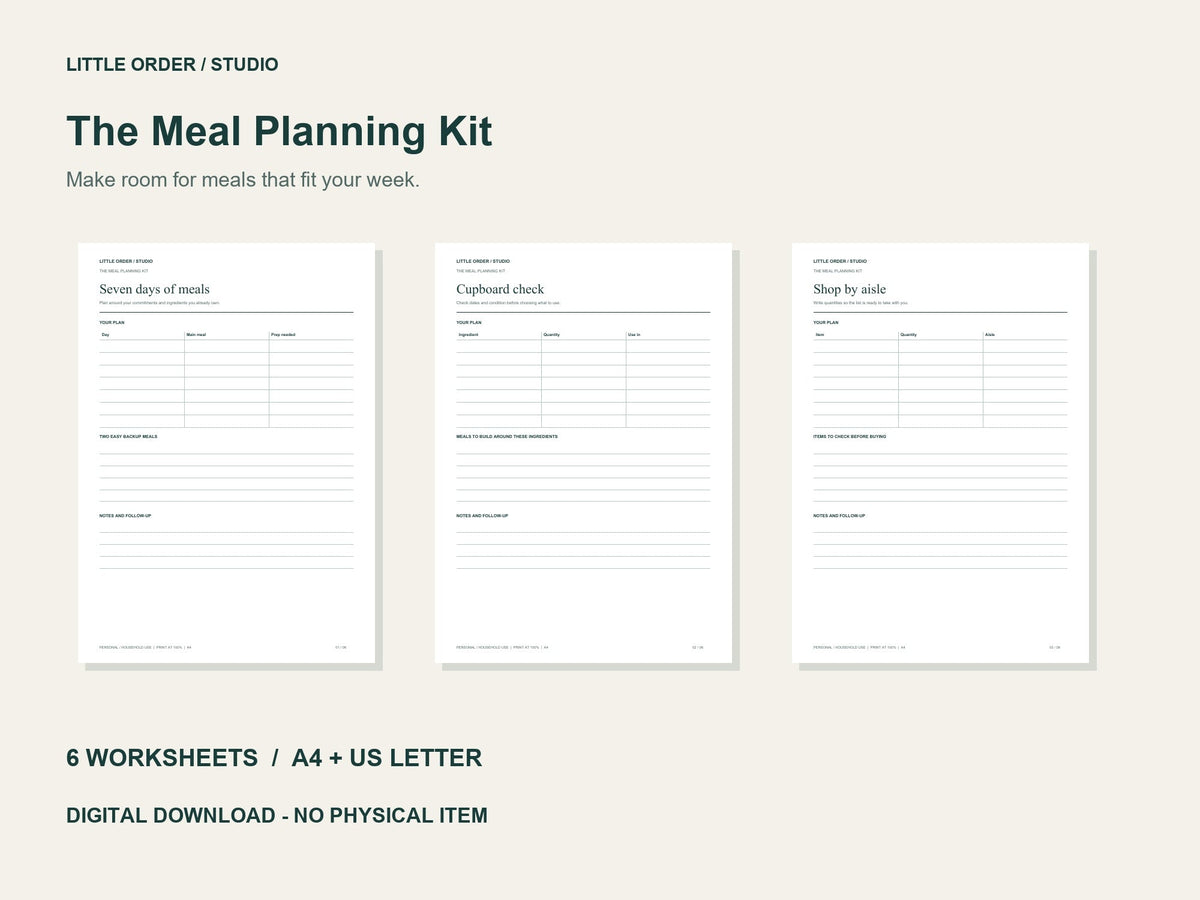 The Meal Planning Kit preview
