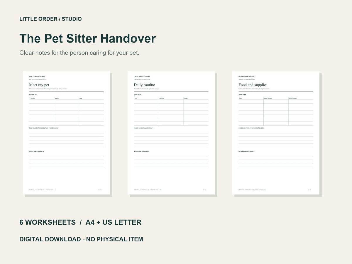 The Pet Sitter Handover preview